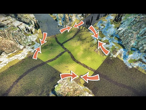 Battle For Crossroads: Roman Soldiers vs Fantasy Orcs vs Heavy Knights vs Zombies - UEBS 2