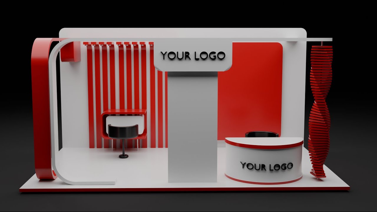 Exhibition booth 3D Model