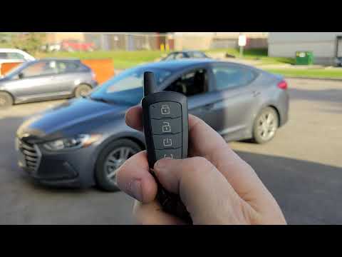 Remote Start your Hyundai Elantra with the Fortin EVO-ONE #lockdownsecurity #remotestarters