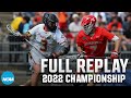 Maryland vs. Cornell: 2022 NCAA men's lacrosse championship | FULL REPLAY