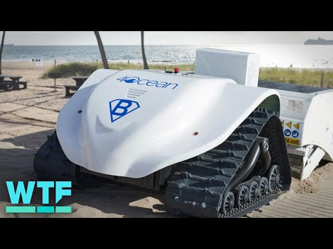 Meet the fully electric robot cleaning beaches 🌴