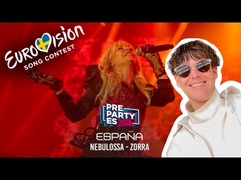 LET'S REACT to NEBULOSSA with "ZORRA" at MADRID PRE-PARTY! / SPAIN / EUROVISION 2024
