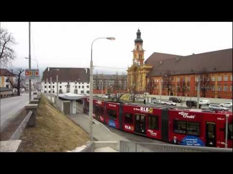 Innsbruck - Die IVB Straßenbahnlinie 1 und die Eisenbahn [HD]