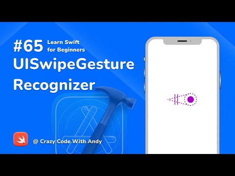 65. UISwipeGestureRecognizer in Swift - Learn Swift For Beginners
