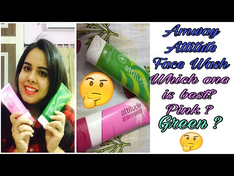 Green V/S Pink Attitude Face Wash/ Amway Attitude Face Wash Review/ Which one is Best
