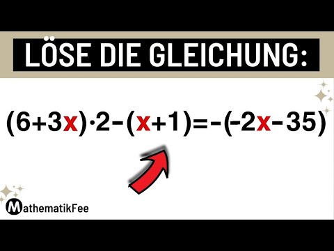 GLEICHUNG mit Klammern lösen und Probe durchführen