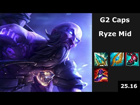 G2 Caps (Ryze) vs Irelia - EUW Challenger - 25.16