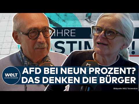 DEUTSCHLAND: Nach Weimer-Ansage! AFD bei neun Prozent? Das denken die Deutschen | WELT Ihre Stimme