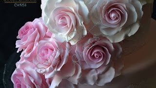 How I Make Rose Out Of Fondant with circle cutters and spoon.