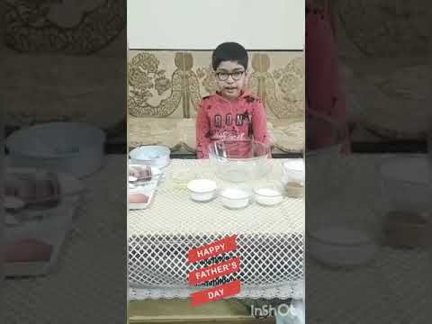 Cake made by Satvik for Father's day!! 🎉🎉