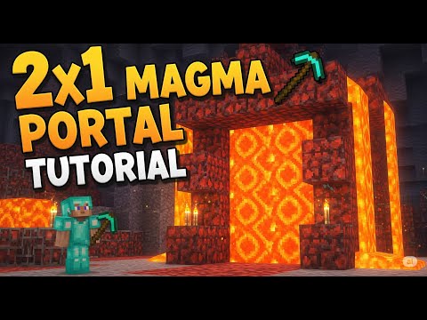 How to Build a 2x1 Magma Portal (IN DEPTH TUTORIAL)