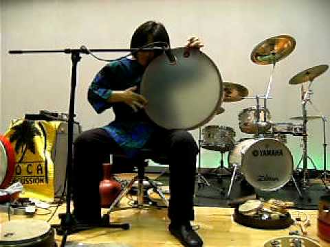 ♪　frame drum solo (reharsal) by Hiroshi Chu Okubo （大久保宙　フレームドラム）
