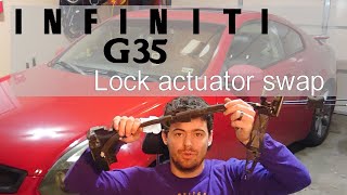 G35 coupe lock actuator swap