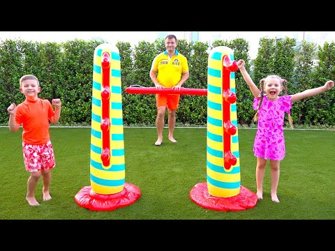 Diana and family games with kids for outside