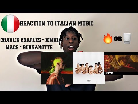 REACTION TO TALIAN MUSIC FT CHARLIE CHARLES, IZI, RKOMI, SFERA EBBASTA, TEDUA, GHALI & MACE