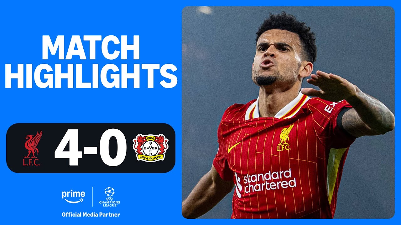 Luis Diaz scores brilliant HAT-TRICK 🔥 | Liverpool v Leverkusen UEFA Champions League Highlights