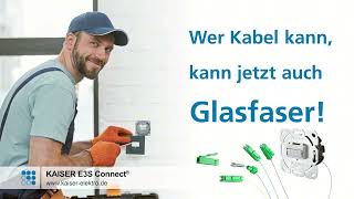 Fibre optique pour l'électricité – KAISER E3S Connect®