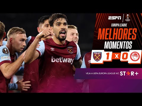 PAQUETÁ RESOLVE, e West Ham vence o Olympiacos de Rodinei e Scarpa na Europa League