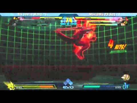 PR Rog's perfect against Justin Wong - MvC3 Losers Finals, Final Match - Evo 2011