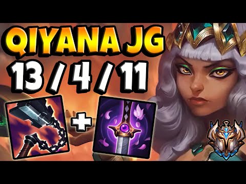 Qiyana Jungle vs Lee Sin - EUW Challenger Patch 11.18 ✅