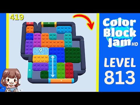 Color Block Jam Level 419 (813) Solution Walkthrough