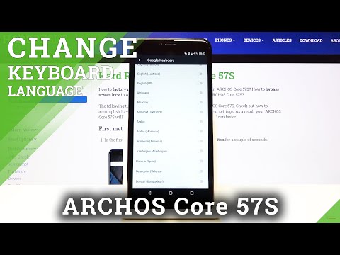 How to Change Keyboard Language on ARCHOS Core 57S – Keyboard Settings
