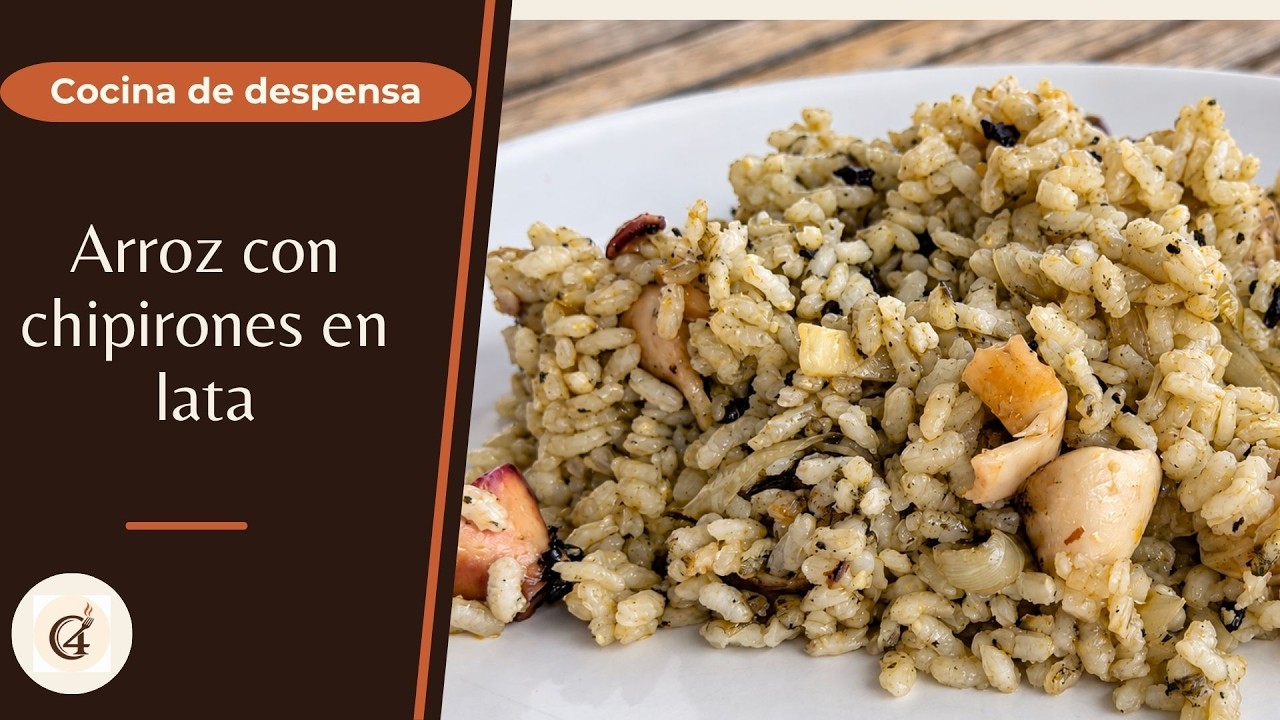 Arroz de despensa ¿Tienes latas de conserva?