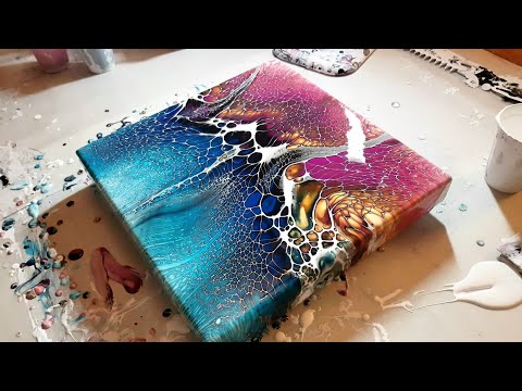 Swipe Technique - Acrylic Pouring Techniques - Using Sheleeart Pouring Medium