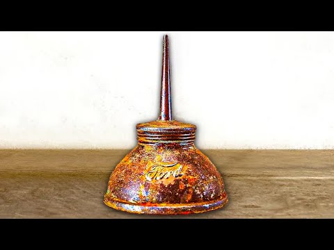 Vintage Ford Model T Oil Can - A Rusty Restoration