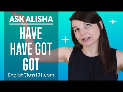 Difference between HAVE, HAVE GOT, GOT - Basic English Grammar