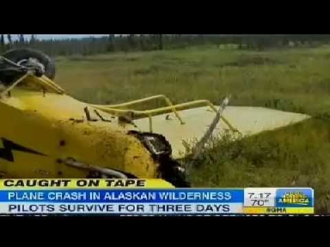Alaska Plane Crash Caught on Video Pilot survives 3 Days Wilderness Eating Salmon