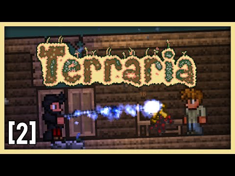 Terraria 1.3 Expert Mage Class Let's Play Part 2 - Sapphire Staff | 1.3.2 Mage Playthrough