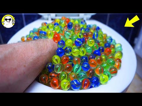 Will it Flush? Lots Of Marble Run Race ASMR ☆