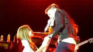 Jesse McCartney singing to a girl onstage HQ