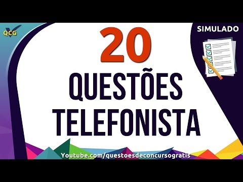 Simulado Telefonista Conhecimentos Específicos