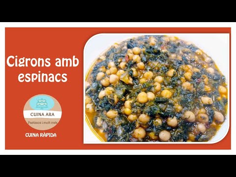 CIGRONS AMB ESPINACS RÀPIDS/CUINA ARA