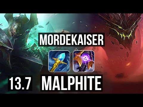 MORDEKAISER vs MALPHITE (TOP) | Rank 7 Morde, 5/1/3, 300+ games | TR Challenger | 13.7