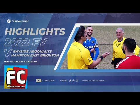 2022: FV State 3 SE Rd 12: Bayside Argonauts v Hampton East Brighton