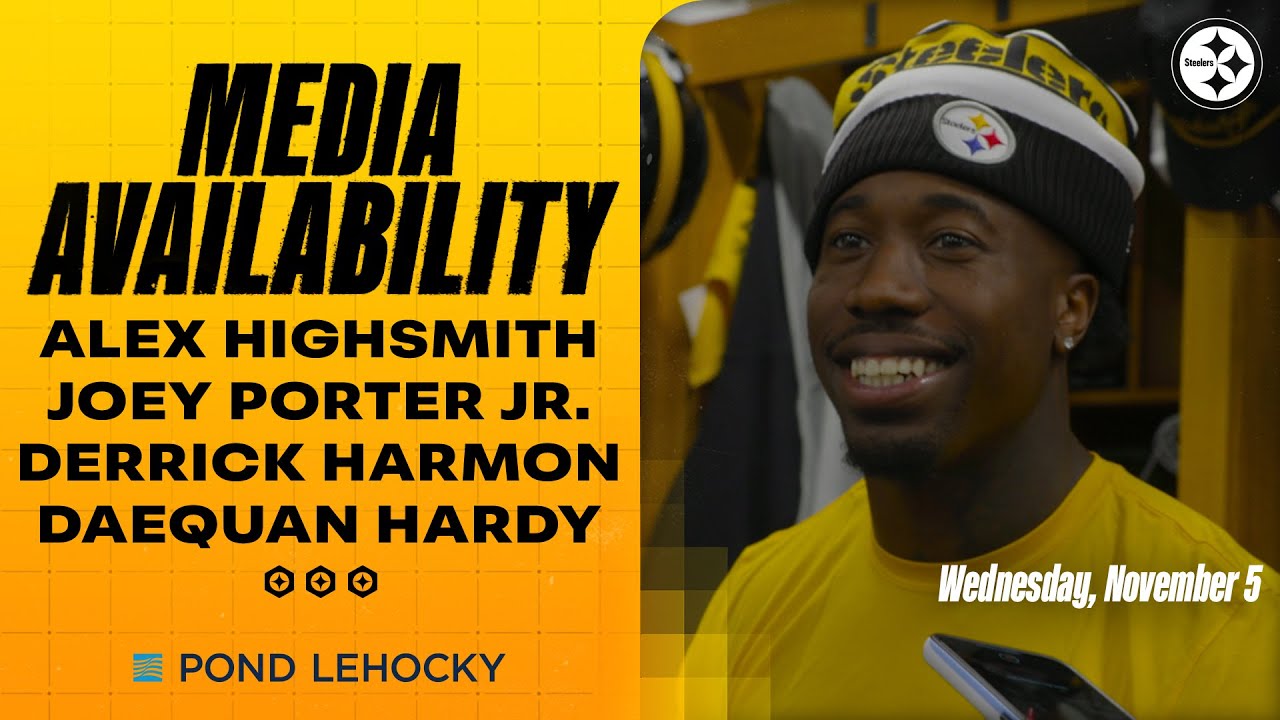 Highsmith, Porter Jr., Harmon, Hardy Media Availabilities (Nov. 5) | Pittsburgh Steelers