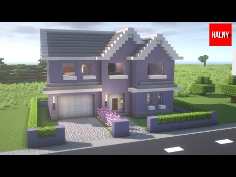 Suburban house in Minecraft - Tutorial
