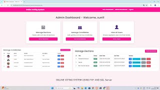 VoteMaster: Building an Online Voting System Using Php and Mysql With Source code