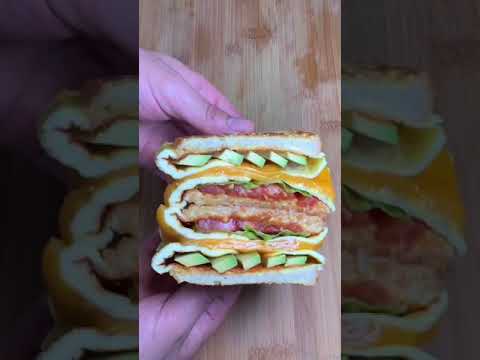 Chef's genius breakfast sandwich FOLDING HACK and all you need is a pan!