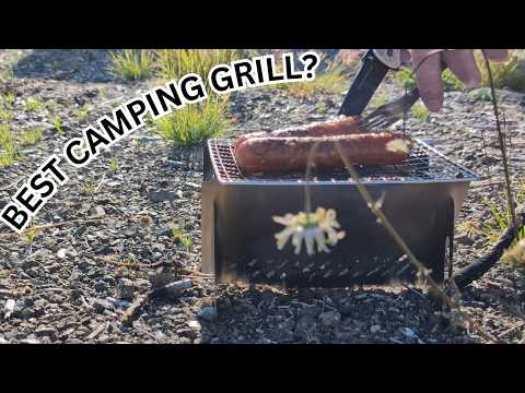 BEST Portable Camping Grill? 🔥 GHSWWB Folding Grill REVIEW + First Cookout!