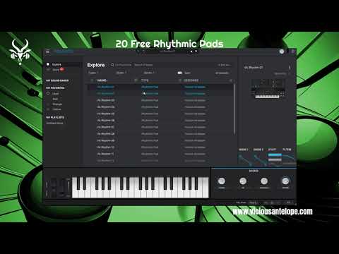 Free Pigments Presets by Vicious Antelope - Rhythms - 20 Rhythmic Synth Pads