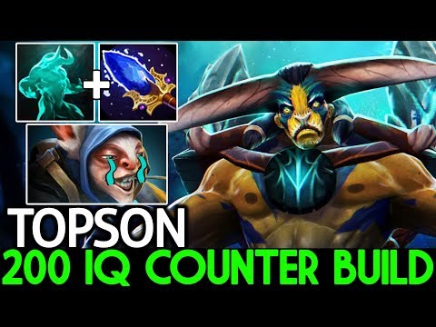 TOPSON [Elder Titan] First Item Scepter Counter Meepo Mid 7.24 Dota 2