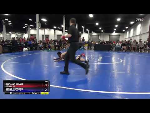 187 Lbs Round 2 (8 Team) - Thomas Minor, Indiana Vs Jesse Howard, South Carolina E0c4