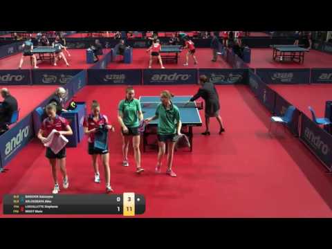 ITTF World Tour Polish Open 2016  ARLOUSKAYA Alina BARAVOK Katsiaryna vs LOEUILLETTE S.  MIGOT M.