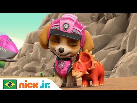 Capa de Patrulha Canina | Dinossauros Bebês Perdidos Precisam Ser Resgatados | Nick Jr. em Português