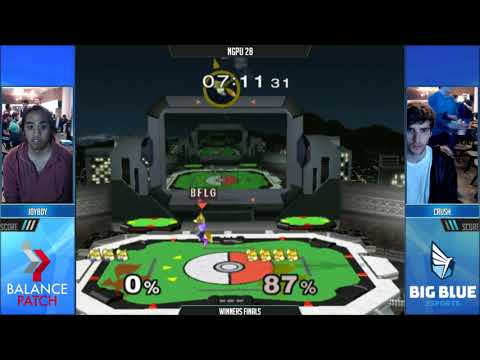 NGPU 28 SSBM - DBJ | Joyboy (Blue Fox) vs. Crush (Default Fox) - Melee WF