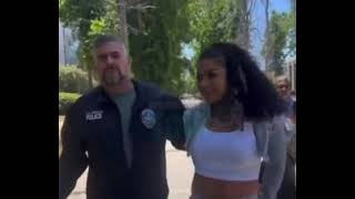 Chrisean Rock Arrested After Going To Court To See Blueface 😱#chrisean #blueface #shorts
